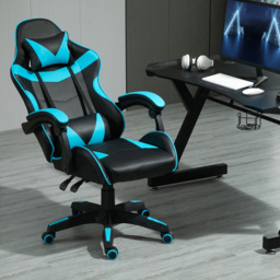 Blue Tilt and Swivel Computer Chair - Size: 117 x 63 x 49cm - MCC - Wilko - thumbnail 6