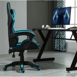 Blue Tilt and Swivel Computer Chair - Size: 117 x 63 x 49cm - MCC - Wilko - thumbnail 5