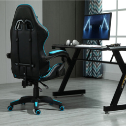 Blue Tilt and Swivel Computer Chair - Size: 117 x 63 x 49cm - MCC - Wilko - thumbnail 7