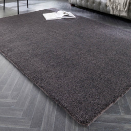 My Luxe Charcoal Rug 80 x 120cm - Size: 80 x 120 x 6cm - grey - Wilko - thumbnail 3