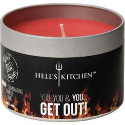 Hell's Kitchen Mulled Wine Scented Candle - Size: 7.5 x 9.2 x 9.2cm - Red - Hells Kitchen - Wilko