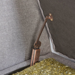 Home Source Verona Charcoal Grey Sleigh Style Window Seat with Storage - Size: 55 x 114 x 41.5cm - Wilko - thumbnail 5
