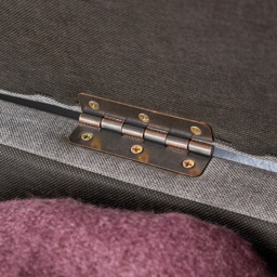 Home Source Verona Charcoal Grey Sleigh Style Window Seat with Storage - Size: 55 x 114 x 41.5cm - Wilko - thumbnail 6