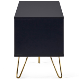 Julian Bowen Murano 2 Door 2 Shelf Matt Black TV Unit - Size: 40 x 150 x 50cm - Wilko - thumbnail 6