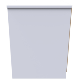 Crowndale Monaco 2 Drawer Grey Gloss and White Compact Bedside Cabinet Ready Assembled - Grey Gloss & White - Wilko - thumbnail 5