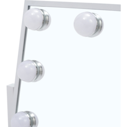 Living and Home LED Hollywood Tabletop Vanity Makeup Mirror 36 x 30cm - Size: 36 x 30 x 12cm - White - Wilko - thumbnail 4