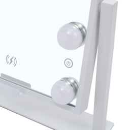 Living and Home LED Hollywood Tabletop Vanity Makeup Mirror 36 x 30cm - Size: 36 x 30 x 12cm - White - Wilko - thumbnail 6