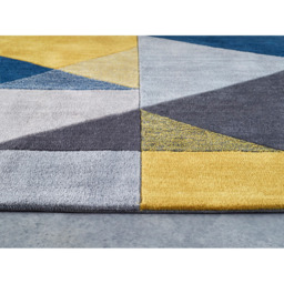 Origins Trio Geometric Multi Bold Rug 160 x 230cm - Blue - Origins Rugs - Wilko - thumbnail 5