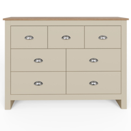 GFW Lancaster 7 Drawer Cream Merchants Chest of Drawers - Wilko - thumbnail 3