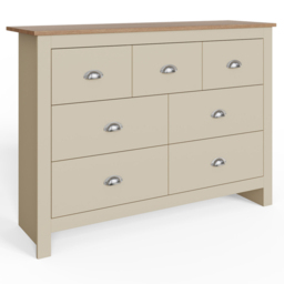 GFW Lancaster 7 Drawer Cream Merchants Chest of Drawers - Wilko - thumbnail 4
