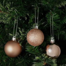 Shatchi 6cm Rose Gold Shatterproof Bauble 6 Pack - Wilko - thumbnail 3