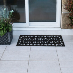 JVL Black Lexi Rubber Patio Mat 45 x 120cm - JVL Homewares - Wilko - thumbnail 3