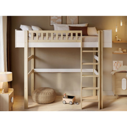 Noomi Kayla White High Sleeper Bed with Reversible Ladder - Size: 175 x 107 x 204cm - Wilko - thumbnail 5