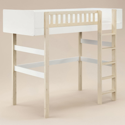 Noomi Kayla White High Sleeper Bed with Reversible Ladder - Size: 175 x 107 x 204cm - Wilko - thumbnail 3