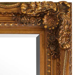 Carved Louis Gold Wall Mirror 122 x 91cm - MirrorOutlet - Wilko - thumbnail 5