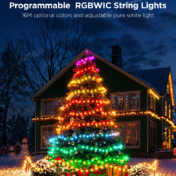 Govee RGBICW LED Smart Strip Light 20m - Size: 20.6 x 18.6 x 8.9cm - Multi - Wilko - thumbnail 6