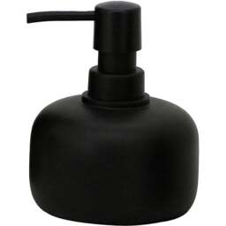 Matte Black Industrial Soap Dispenser - Size: 10 x 12 x 11cm - Wilko