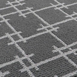 JVL Vector Grey Indoor Machine Washable Doormat 40 x 70cm - JVL Homewares - Wilko - thumbnail 6