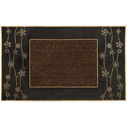 JVL Daisy Gold PVC Pin Doormat 45 x 75cm - JVL Homewares - Wilko