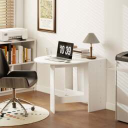 HOMCOM 6 Seater Oval Ash Wooden Effect Dining Table - White - Wilko - thumbnail 5