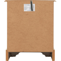 Seconique Stratford 3 Drawer White Bedside Table - Wilko - thumbnail 7