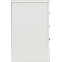Seconique Stratford 3 Drawer White Bedside Table - Wilko - thumbnail 6