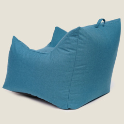 Kaikoo Blue Large Luxury Brushed Polyester Bean Bag Chair - Wilko - thumbnail 6