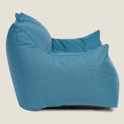 Kaikoo Blue Large Luxury Brushed Polyester Bean Bag Chair - Wilko - thumbnail 5