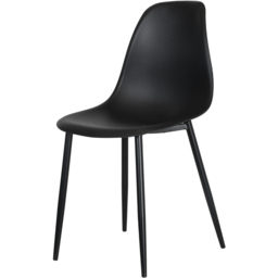 Core Products Aspen 4 Seater Round Dining Set Grey Oak and Black - Multi - Wilko - thumbnail 4