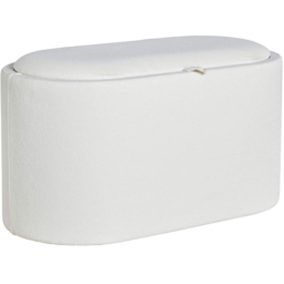 Home Source Merida White Boucle Storage Ottoman - Size: 42 x 77 x 39cm - Wilko - thumbnail 3