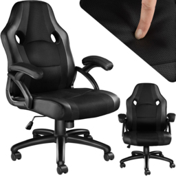 tectake Benny Black Gaming Chair - Size: 114.5 x 68 x 69cm - Wilko - thumbnail 3