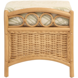 Desser Furniture Vale Wicker Tropical Light Oak Footstool - Size: 107.0 cm x 81.0 cm x 46.0 cmcm - Brown - Wilko - thumbnail 5