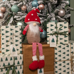 Samuel Alexander Red and White Mushroom Hat Sitting Gonk Christmas Decoration 53cm - Size: 53 x 20 x 20cm - Multi - Wilko - thumbnail 7