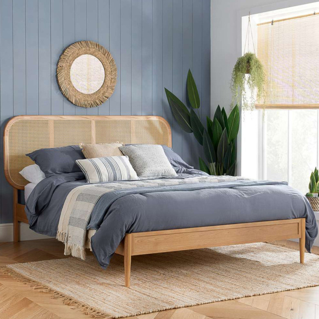 Birlea Elina King Size Rattan Bed - Brown - Wilko - image 1