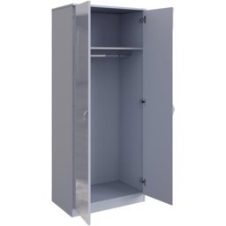 FWStyle Chilton 2 Door Grey Gloss Mirrored Wardrobe - Wilko - thumbnail 4