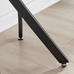 Furniturebox Tavalo White Marble Effect Black Console Table - Size: 40 x 120 x 78cm - Wilko - thumbnail 5