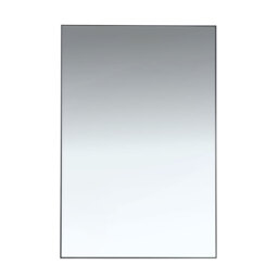 Wide Indoor and Outdoor Mirror Black - The Port. Co Gallery - Wilko - thumbnail 1