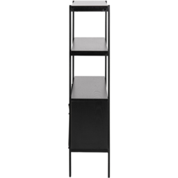 Florence Angus 2 Door Black Small Bookcase - Size: 2 Shelf - Furniture To Go - Wilko - thumbnail 4