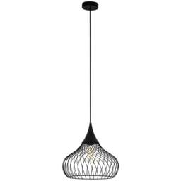 EGLO Staverton Black Teardrop Pendant Light - Size: 36.5 x 36.5 x 110.0cm - Wilko - thumbnail 1