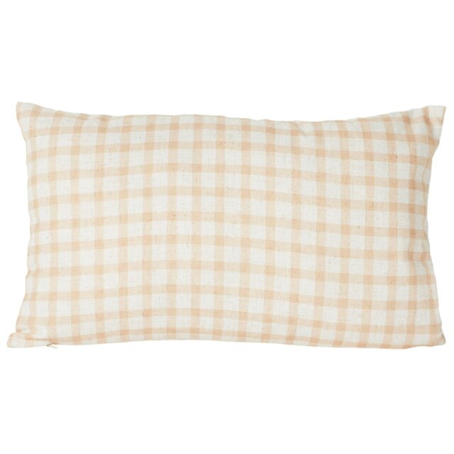 Bunnies Gingham Cushion - Natural - Divante - Wilko - image 1