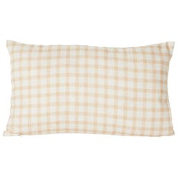 Bunnies Gingham Cushion - Natural - Divante - Wilko - thumbnail 1