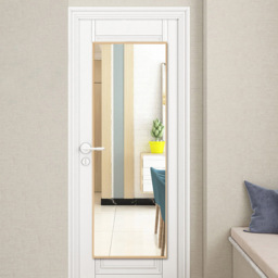 Living and Home Gold Frame Over Door Full Length Mirror 28 x 118cm - Size: 118 x 28cm - Wilko - thumbnail 7