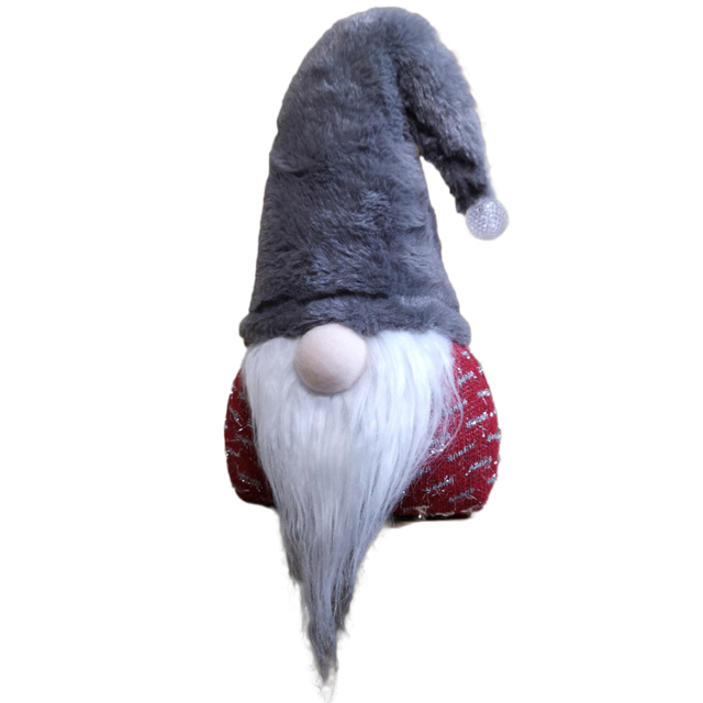 Samuel Alexander Grey Hat and Red Body Gonk Christmas Decoration 35cm - Size: 35 x 16 x 16cm - Wilko - image 1
