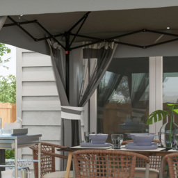 Outsunny 3 x 3m Grey Solar LED Pop Up Gazebo - Wilko - thumbnail 4