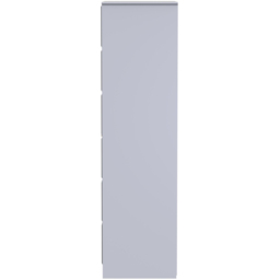 Crowndale Cube 2 Door Matt Indigo and White Wardrobe Ready Assembled - Blue - Wilko - thumbnail 5
