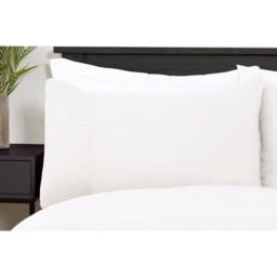 Chevron Pinsonic Duvet Cover and Pillowcase Set - White/Double - My Home - Wilko - thumbnail 3