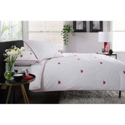 The Lyndon Company Filigree Hearts Single White Duvet Set - Wilko - thumbnail 3