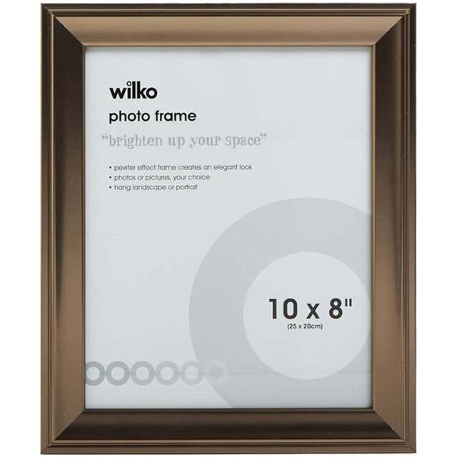Wilko Pewter Effect Photo Frame 10 x 8 Inch