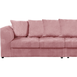 Luxor 4 Seater Pink Jumbo Cord Scatter Back Sofa - Wilko - thumbnail 5