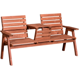 Outsunny 2 Seater Convertible Companion Seat - Orange - Wilko - thumbnail 3